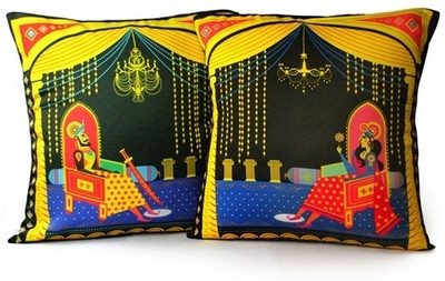 58% OFF on Mad(e) in India Abstract Cushions Cover