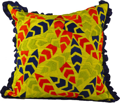 3% OFF on The Orange Sand Embroidered Cushions Cover 3% OFF on The Orange Sand Embroidered Cushions Cover