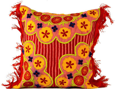 3% OFF on The Orange Sand Embroidered Cushions Cover 3% OFF on The Orange Sand Embroidered Cushions Cover