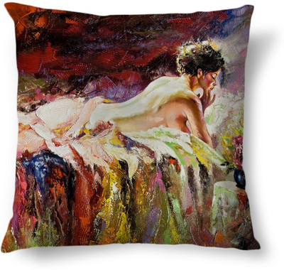 72% OFF on AMY Printed Cushions Cover