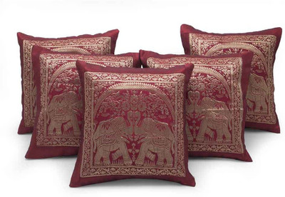 60% OFF on Little India Self Design Cushions Cover