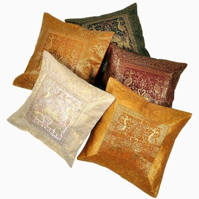 27% OFF on Sunshine Rajasthan Abstract Cushions Cover