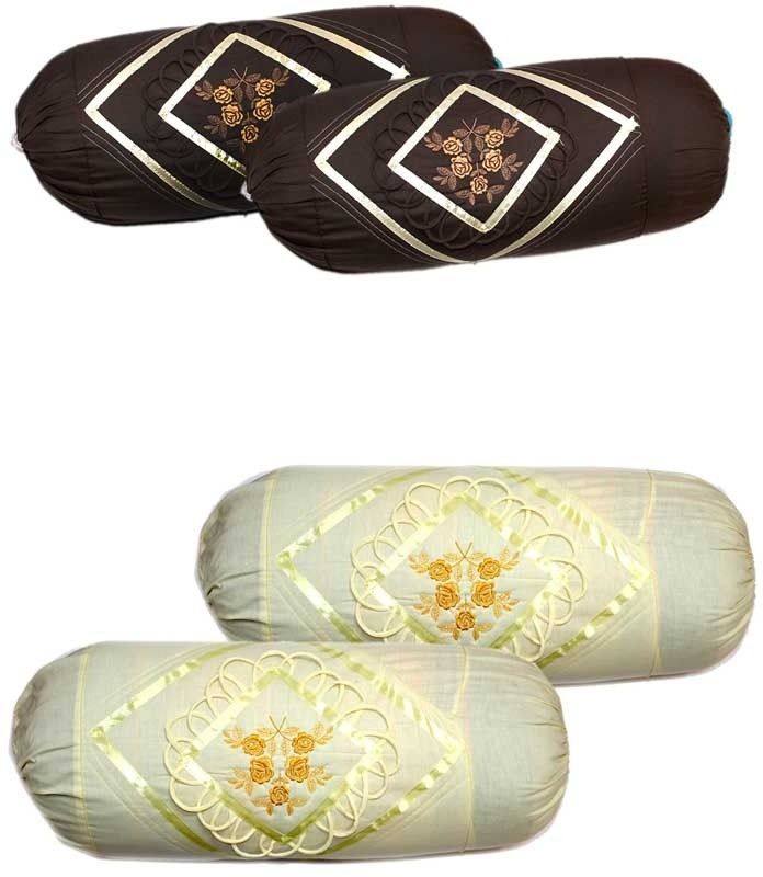 28% OFF on Christy's Collection Embroidered Bolsters Cover