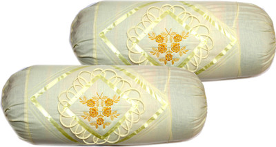34% OFF on Christy's Collection Embroidered Bolsters Cover