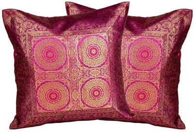 55% OFF on Little India Self Design Cushions Cover