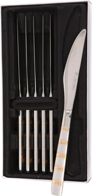 29% OFF on Mullich Castle Stainless Steel Table Knife Set Pack of 6