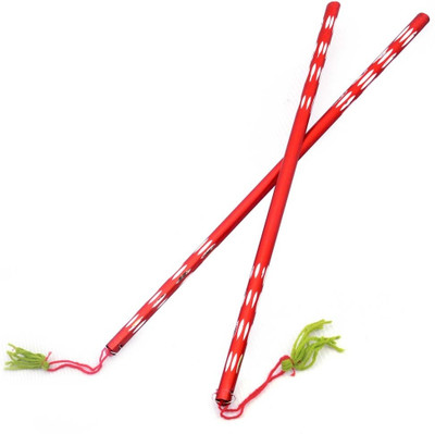 62% OFF on Little India Ethnic Design White Metal Couple 1072 Dandia Sticks