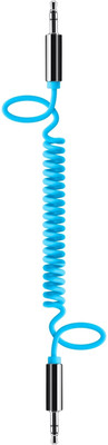 31% OFF on Belkin Spiral AUX with Metal Jack AUX Cable Blue