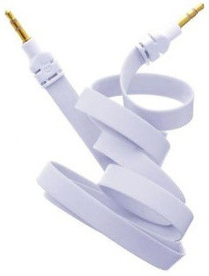37% OFF on Savs Flat Il Aux-010 AUX Cable White
