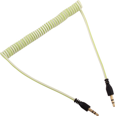 4% OFF on eGizmos Spiral AUX Cable AUX Cable Green