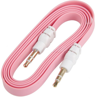 24% OFF on Indiashopers Flat AUX AUX Cable Pink 24% OFF on Indiashopers Flat AUX AUX Cable Pink