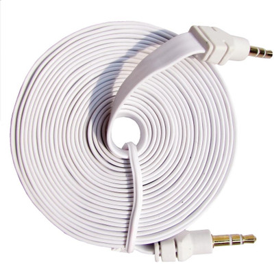 23% OFF on Indiashopers Flat AUX AUX Cable White 23% OFF on Indiashopers Flat AUX AUX Cable White