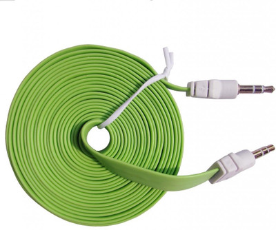 33% OFF on Indiashopers 2m Flat AUX AUX Cable Green 33% OFF on Indiashopers 2m Flat AUX AUX Cable Green