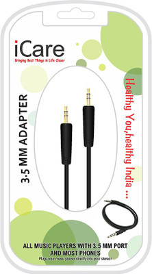 12% OFF on iCare 3.5mm Auxillary Cable AUX Cable