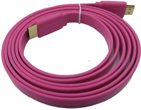 EGizmos HDMI Male To HDMI Male 1.4 V Flat Color Data_cable - Pink - ACCDUDSWFG4CQVUF