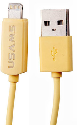 53% OFF on Usams U Line Lightening Cable Yellow