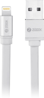 42% OFF on Zoook Flat-Alloy Tangle-Free Lightning to USB Cable with Aluminum Connector Heads for iPhone, iPod and iPad Lightening Cable Silver 42% OFF on Zoook Flat-Alloy Tangle-Free Lightning to USB Cable with Aluminum Connector Heads for iPhone, iPod and iPad Lightening Cable Silver