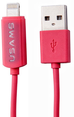 53% OFF on Usams U Line Lightening Cable Pink