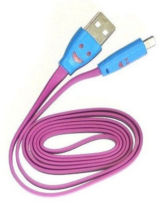 Storite Micro LED Lighting Smile Face Charging For Samsung, Nokia, Lg, Micromax, sony, HTC - 1M USB Cable Pink Storite Micro LED Lighting Smile Face Charging For Samsung, Nokia, Lg, Micromax, sony, HTC - 1M USB Cable Pink