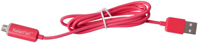 73% OFF on KolorFish LED Micro USB Cable Charging Data Sync Pink USB Cable Pink 73% OFF on KolorFish LED Micro USB Cable Charging Data Sync Pink USB Cable Pink