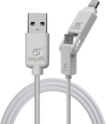 40% OFF on FineArts 2 in 1 Lightning and Micro USB USB Cable White 40% OFF on FineArts 2 in 1 Lightning and Micro USB USB Cable White
