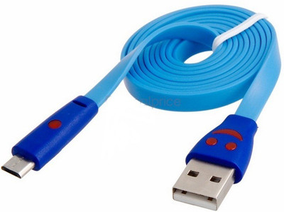 17% OFF on Wellcare V8 Smiley Data USB Cable Blue 17% OFF on Wellcare V8 Smiley Data USB Cable Blue