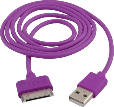 60% OFF on eGizmos High Quality 30 Pin iPhone 4 / 4S / 3, iPad 2,3 USB Cable Purple