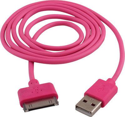 60% OFF on eGizmos High Quality 30 Pin iPhone 4 / 4S / 3, iPad 2,3 USB Cable Pink