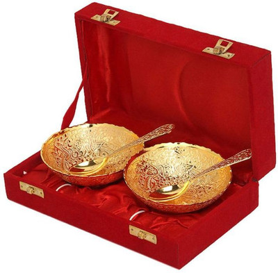 TI Giftware Brass Decorative Platter Gold, Pack of 4 TI Giftware Brass Decorative Platter Gold, Pack of 4