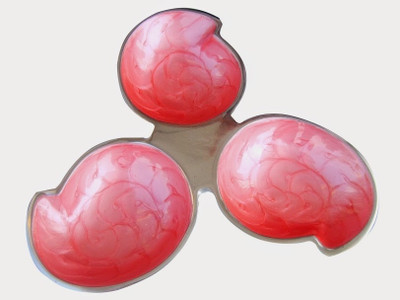 37% OFF on Fab Exim Aluminium Decorative Platter Pink, Silver