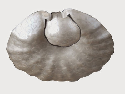 13% OFF on Fab Exim Aluminium Decorative Platter Silver