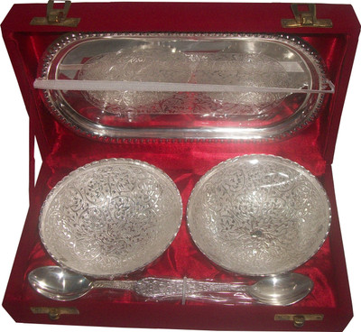 51% OFF on handicraftsstore Brass Decorative Platter Silver, White, Pack of 5 51% OFF on handicraftsstore Brass Decorative Platter Silver, White, Pack of 5