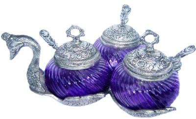42% OFF on Rastogi Handicrafts Aluminium, Glass Decorative Platter Purple 42% OFF on Rastogi Handicrafts Aluminium, Glass Decorative Platter Purple