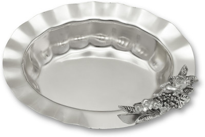 22% OFF on FineDor Silver Plated Decorative Platter Silver 22% OFF on FineDor Silver Plated Decorative Platter Silver