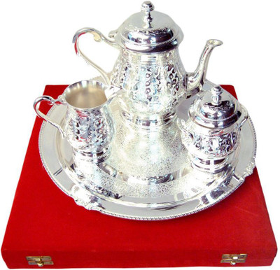 31% OFF on Being Nawab Brass Decorative Platter Silver, Pack of 4 31% OFF on Being Nawab Brass Decorative Platter Silver, Pack of 4