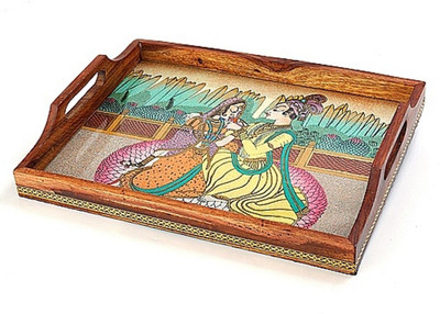 44% OFF on Aapno Rajasthan Real Gem Stone Tray-004 Stoneware Decorative Platter Green, Silver 44% OFF on Aapno Rajasthan Real Gem Stone Tray-004 Stoneware Decorative Platter Green, Silver