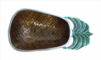 14% OFF on SBE Artefacts Aluminium Decorative Platter Brown, Green 14% OFF on SBE Artefacts Aluminium Decorative Platter Brown, Green