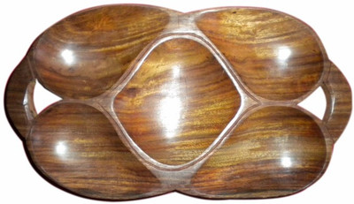 53% OFF on Onlineshoppee Wooden Decorative Platter Brown 53% OFF on Onlineshoppee Wooden Decorative Platter Brown