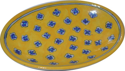 Neerja Ceramic Decorative Platter Yellow
