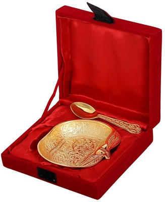 TI Giftware Brass Decorative Platter Gold, Pack of 2 TI Giftware Brass Decorative Platter Gold, Pack of 2