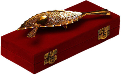 20% OFF on Golden Divine Creations Leaf Supari Plate Solid Gold Plated Plate Set