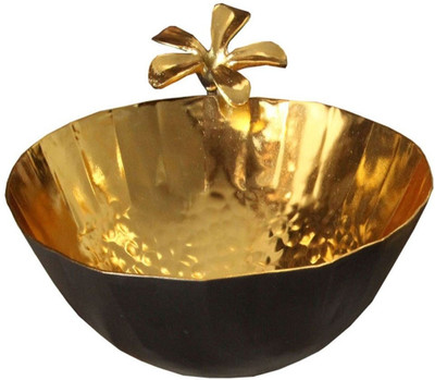 77% OFF on Imli Street Frangpani Bowl Big Round Brass Decorative Platter Gold 77% OFF on Imli Street Frangpani Bowl Big Round Brass Decorative Platter Gold