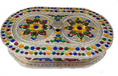 18% OFF on RK Handicraft Wooden Decorative Platter Multicolor
