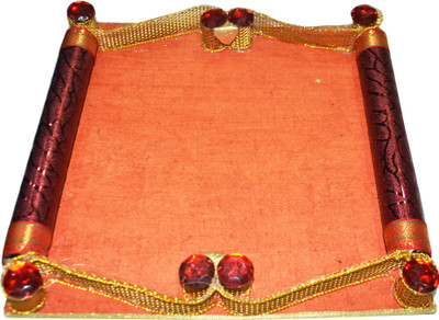 33% OFF on Anjalika Decorative Engagement Ring Tray 30 cm Cotton Decorative Platter Orange 33% OFF on Anjalika Decorative Engagement Ring Tray 30 cm Cotton Decorative Platter Orange