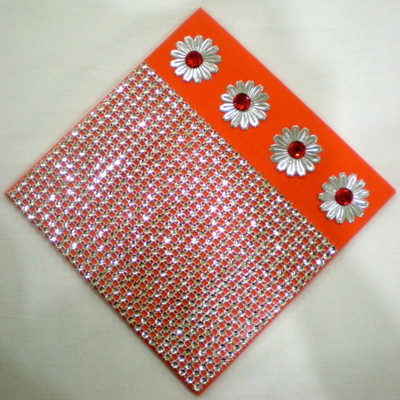 46% OFF on Zelos Wooden Decorative Platter Orange