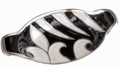37% OFF on Fab Exim Aluminium Decorative Platter Black, White, Silver