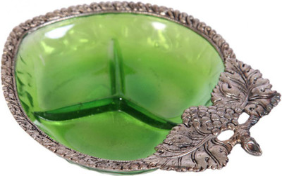 70% OFF on Craft mansion Mango Style dry fruit plate Crystal Decorative Platter Multicolor