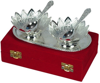 TI Giftware Brass Decorative Platter Silver, Pack of 5 TI Giftware Brass Decorative Platter Silver, Pack of 5