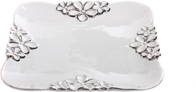 10% OFF on Fennel Porcelain Decorative Platter White, Silver 10% OFF on Fennel Porcelain Decorative Platter White, Silver
