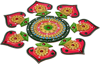 34% OFF on Aapno Rajasthan Wooden Decorative Platter Multicolor 34% OFF on Aapno Rajasthan Wooden Decorative Platter Multicolor